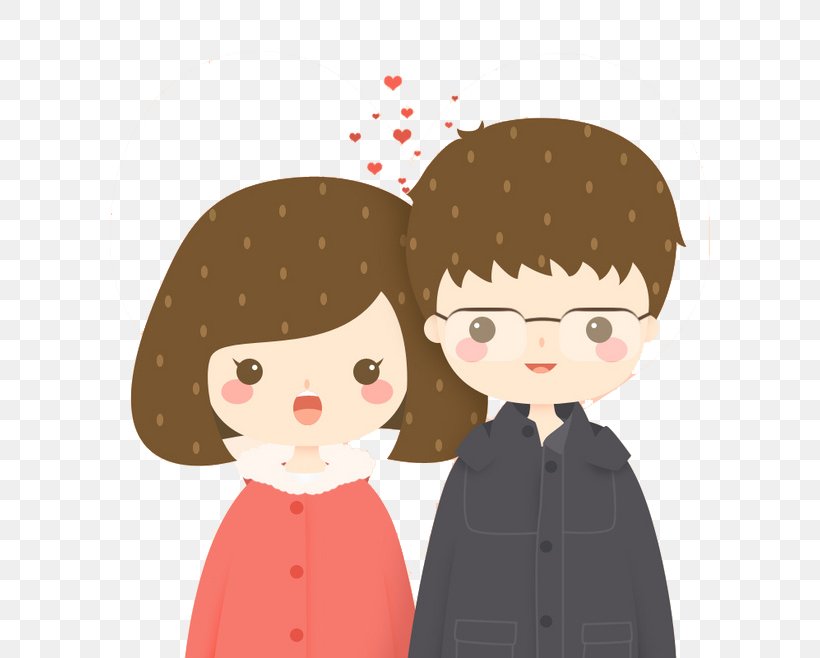 Cartoon Couple Illustration, PNG, 658x658px, Watercolor, Cartoon, Flower, Frame, Heart Download Free
