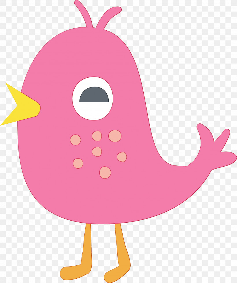 Chicken Cartoon Pink M Pattern Character, PNG, 2687x3213px, Cartoon Bird, Beak, Cartoon, Character, Chicken Download Free