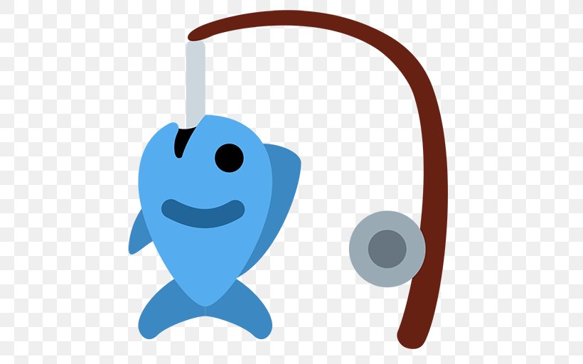 Emojipedia Fishing Rods Fishing Tackle, PNG, 512x512px, Emoji, Blue, Emojipedia, Emoticon, Fishing Download Free