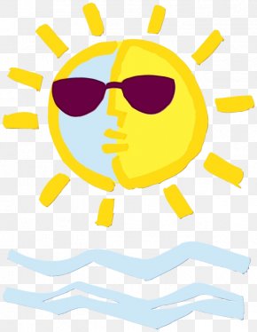 Sunglasses Glasses - Cartoon Sun PNG