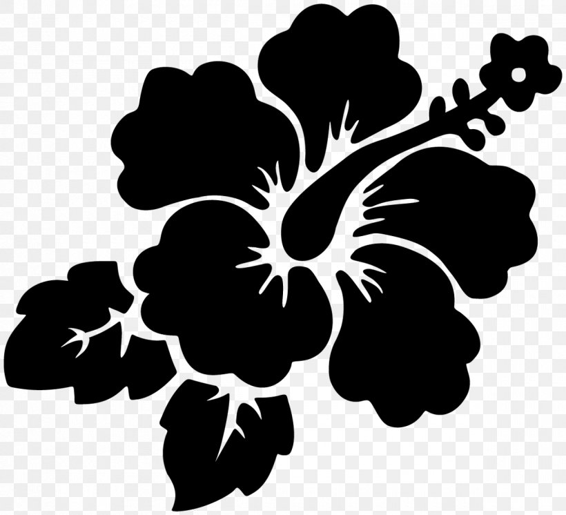 Hibiscus Sticker Decal Surfing Hawaii, PNG, 1200x1093px, Hibiscus, Adhesive, Black And White, Bumper Sticker, Car Download Free