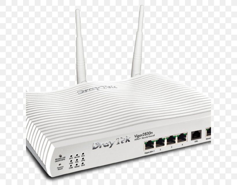 Router Draytek Vigor 2830 DSL Modem VDSL, PNG, 640x640px, Router, Digital Subscriber Line, Draytek, Draytek Vigor 2830, Dsl Modem Download Free