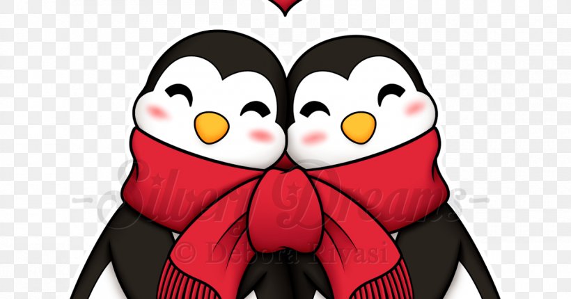 Penguin Love Drawing, PNG, 1200x630px, Watercolor, Cartoon, Flower, Frame, Heart Download Free