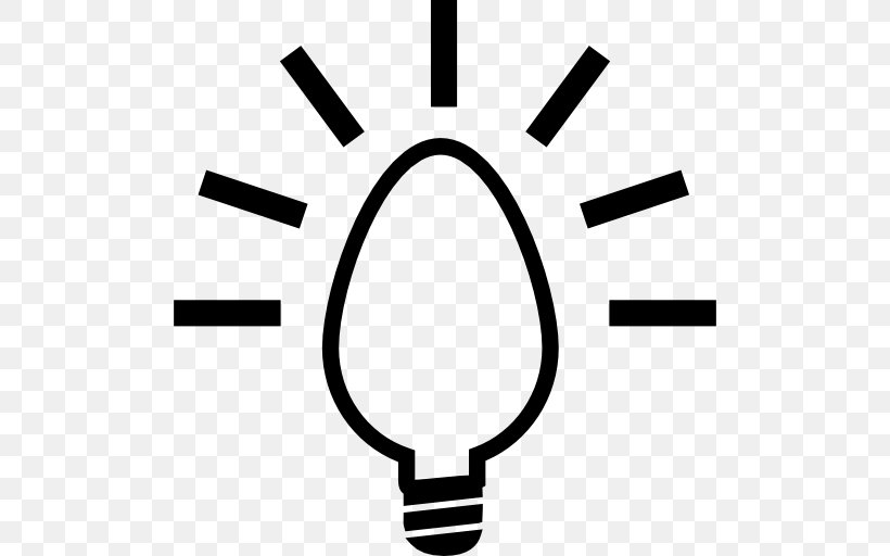 Incandescent Light Bulb Education Wiring Diagram, PNG, 512x512px, Incandescent Light Bulb, Black, Black And White, Brand, Education Download Free