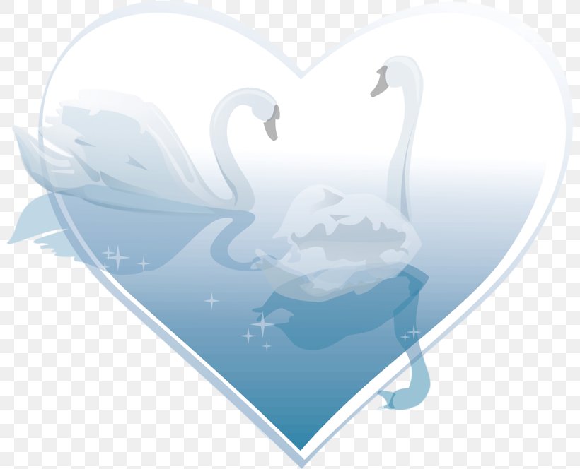 Cygnini Duck Bird Heart, PNG, 800x664px, Watercolor, Cartoon, Flower, Frame, Heart Download Free