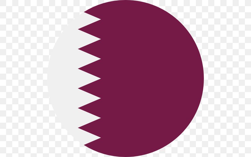 Flag Of Qatar Symbol, PNG, 512x512px, Flag Of Qatar, Flag, Magenta, Maroon, Oval Download Free