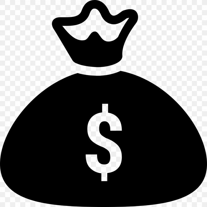 Money Bag, PNG, 1600x1600px, Money Bag, Bank, Black And White, Finance, Logo Download Free