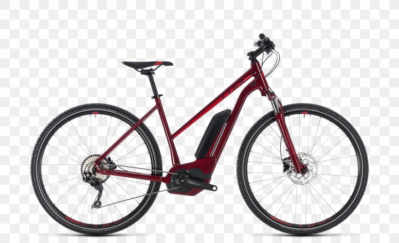Electric Bicycle Cube Bikes Mountain Bike Hybrid Bicycle, PNG, 2500x1525px, Electric Bicycle, Automotive Exterior, Bicycle, Bicycle Accessory, Bicycle Drivetrain Part Download Free