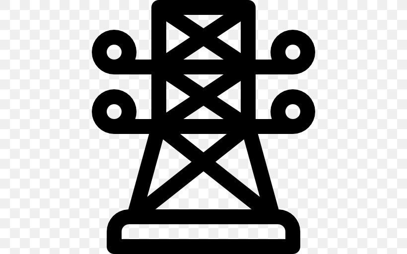 Electrical Tower, PNG, 512x512px, Symbol, Area, Black And White, Logo, Technology Download Free