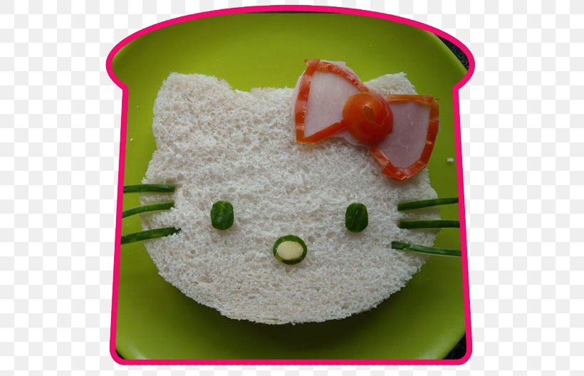 Hello Kitty Bento Ham Sandwich Lunch, PNG, 550x528px, Hello Kitty, Art, Bento, Cheese, Comfort Food Download Free