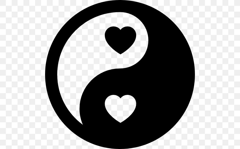Yin And Yang Taoism Clip Art, PNG, 512x512px, Watercolor, Cartoon, Flower, Frame, Heart Download Free
