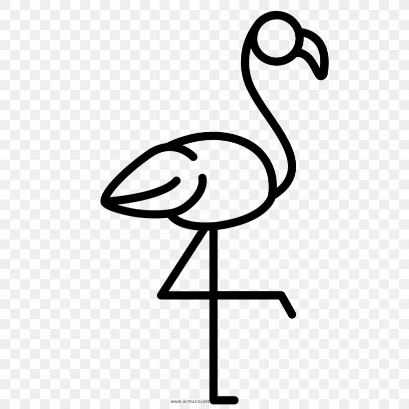 Black And White Flamingos F.C. Greater Flamingo Drawing Beak, PNG, 1000x1000px, Black And White, Area, Art, Artwork, Beak Download Free
