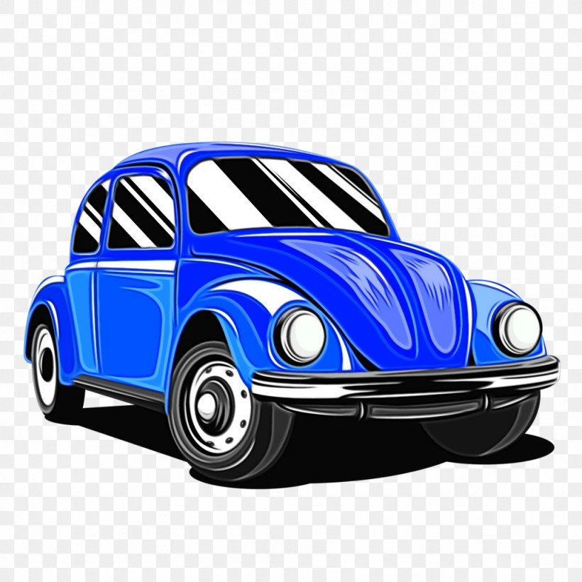Car Vehicle Blue Vintage Car Volkswagen Beetle, PNG, 1024x1024px, Watercolor, Antique Car, Blue, Car, Classic Car Download Free