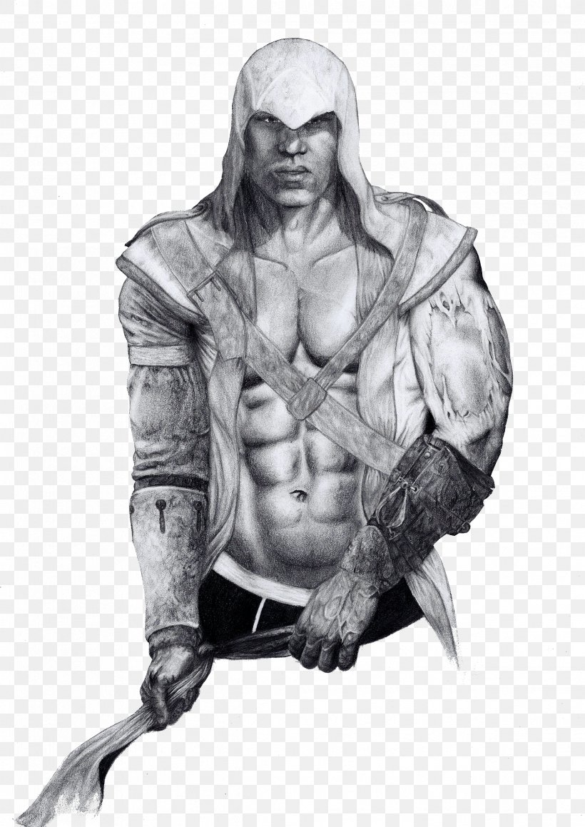 Assassin's Creed III Assassin's Creed IV: Black Flag Edward Kenway Connor Kenway Sketch, PNG, 2432x3440px, Watercolor, Cartoon, Flower, Frame, Heart Download Free