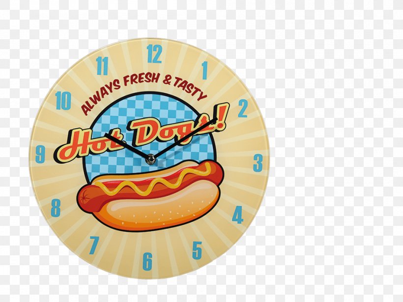 Hot Dog Fast Food Hamburger Glass Clock, PNG, 945x709px, Hot Dog, Beer Glasses, Bowl, Clock, Diner Download Free