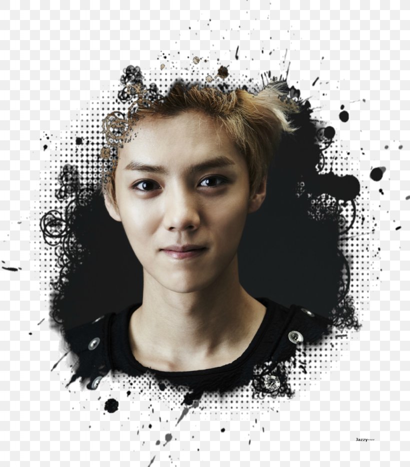 Lu Han Wolf EXO XOXO Drawing, PNG, 1024x1165px, Watercolor, Cartoon, Flower, Frame, Heart Download Free