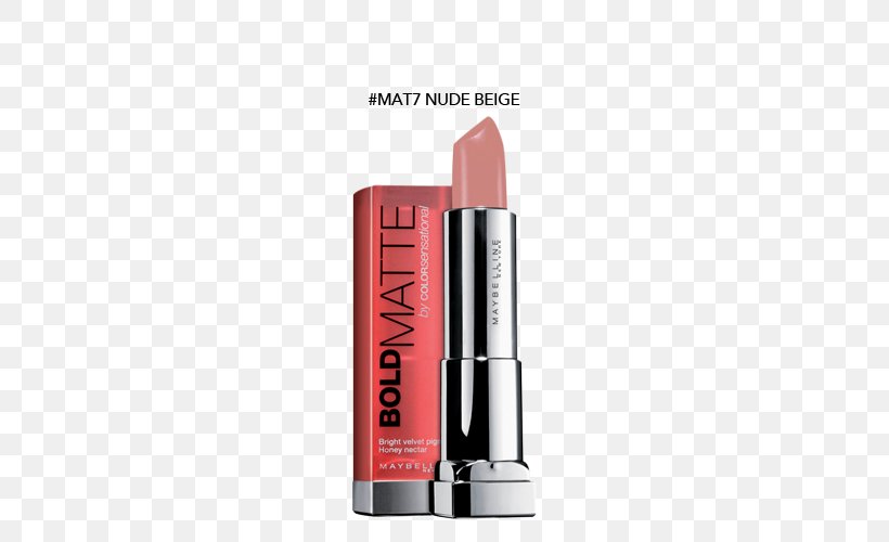 Maybelline Lipstick Color Cosmetics Rouge, PNG, 500x500px, Maybelline, Beige, Color, Cosmetics, Face Powder Download Free
