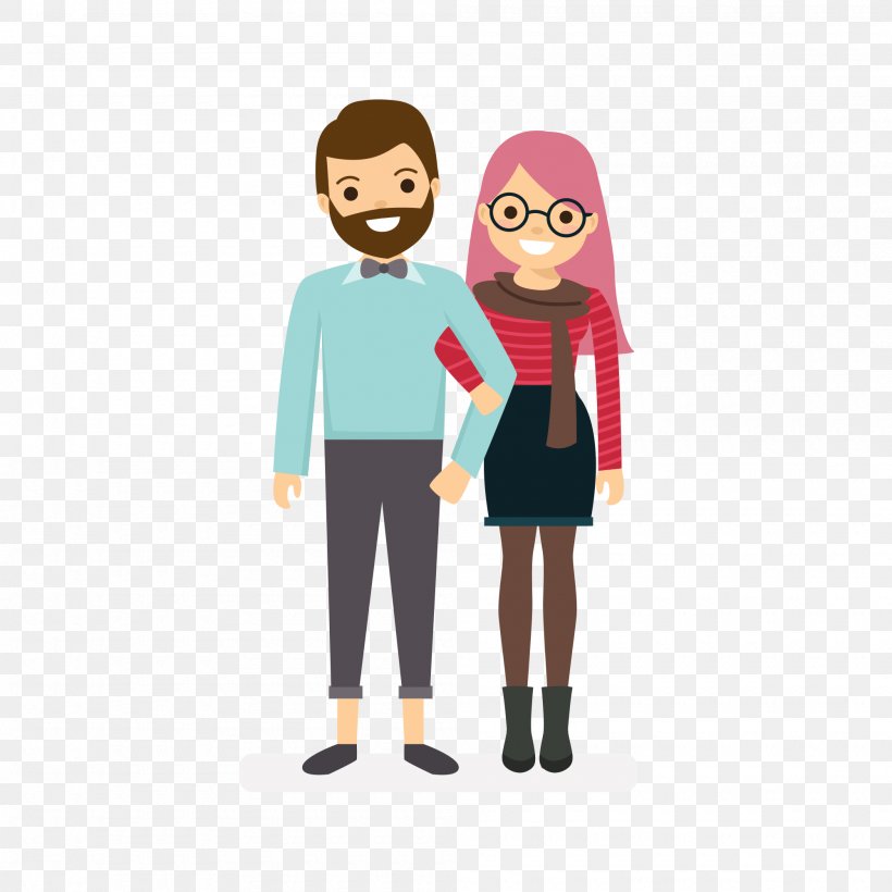 Couples Flat Design, PNG, 2000x2000px, Couple, Boy, Cartoon, Child, Couples Download Free