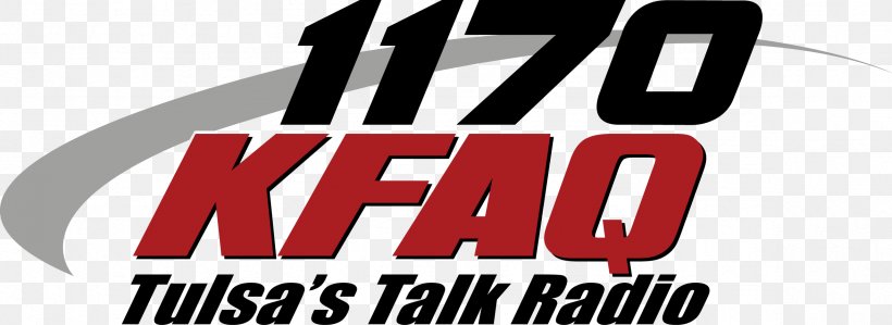 Tulsa KFAQ Talk Radio Internet Radio Radio Station, PNG, 2353x860px, Tulsa, Brand, Broadcasting, Internet Radio, Kotvdt Download Free
