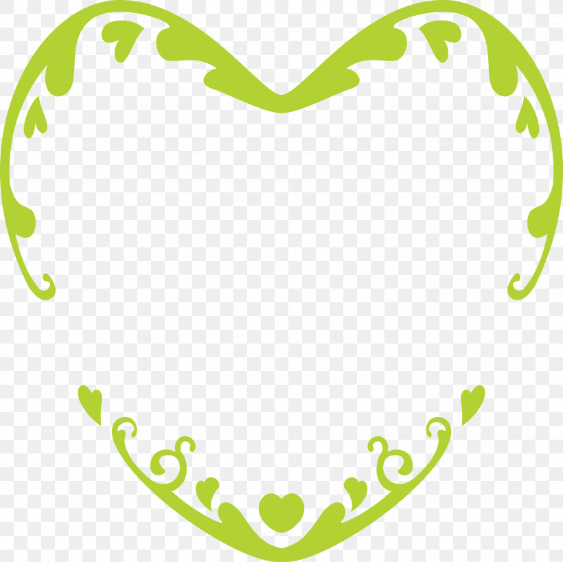 Picture Frame, PNG, 3000x2993px, Wedding Frame, Classic Frame, Drawing, Green, Heart Download Free