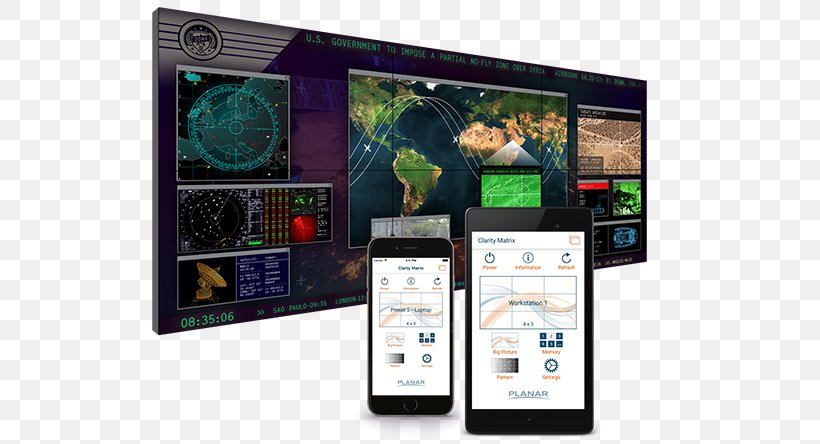 Planar Systems Video Wall Computer Monitors Liquid-crystal Display Blu-ray Disc, PNG, 696x444px, Planar Systems, Activematrix Liquidcrystal Display, Bluray Disc, Communication, Computer Monitor Download Free