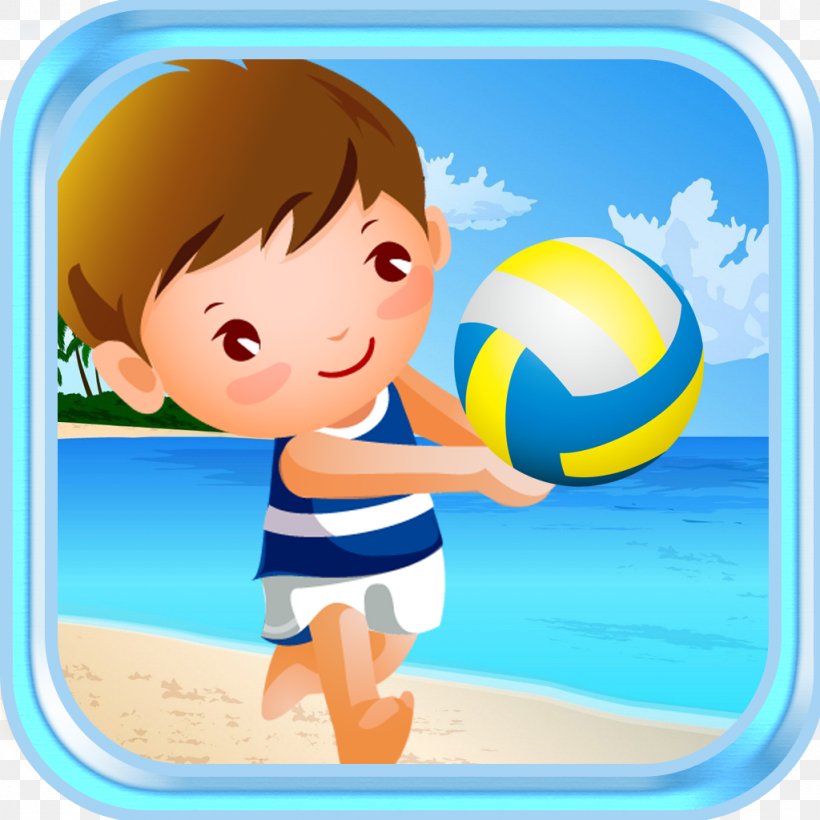 Beach Volleyball Clip Art, PNG, 1024x1024px, Beach, Ball, Beach Volleyball, Boy, Cartoon Download Free