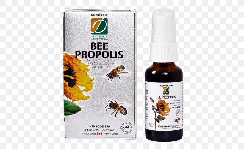 Bee Propolis Genkiland Onsen & Spa Health Royal Jelly, PNG, 500x500px, Bee, Food, Garcinia Cambogia, Health, Health Canada Download Free
