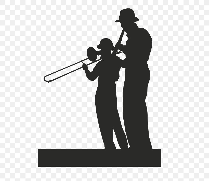 Trombone Silhouette Trumpet Clarinet, PNG, 592x710px, Watercolor, Cartoon, Flower, Frame, Heart Download Free