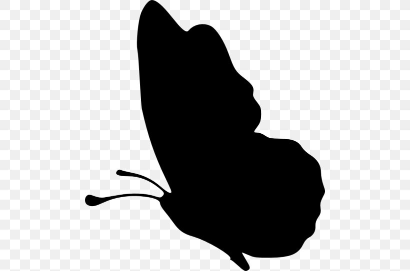 Silhouette Butterfly Clip Art, PNG, 480x543px, Silhouette, Black, Black And White, Butterfly, Butterfly Effect Download Free