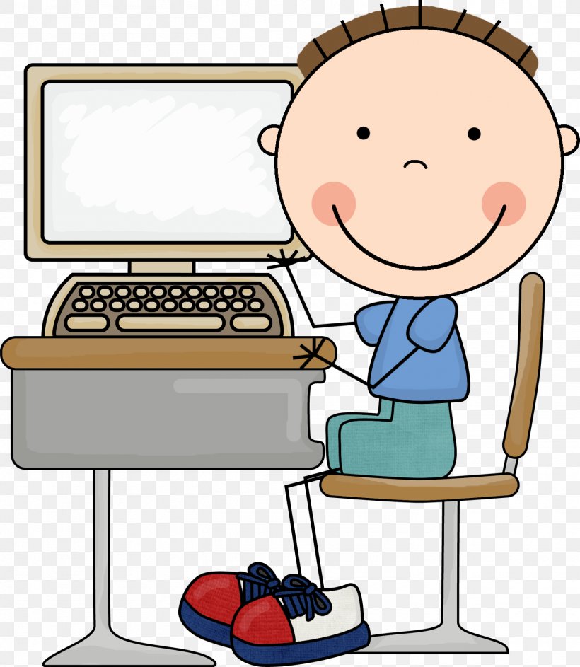 kids computer lab clipart