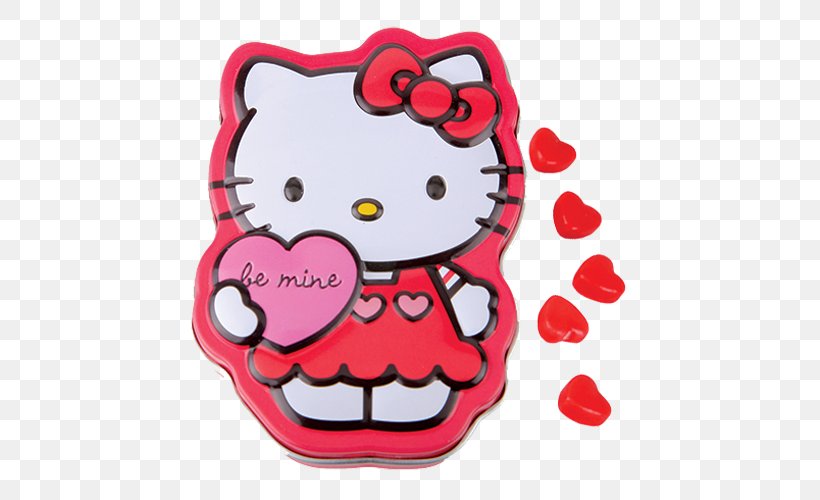 Hello Kitty Candy Food Lollipop Tin Box, PNG, 500x500px, Hello Kitty, Area, Candy, Chocolate, Food Download Free