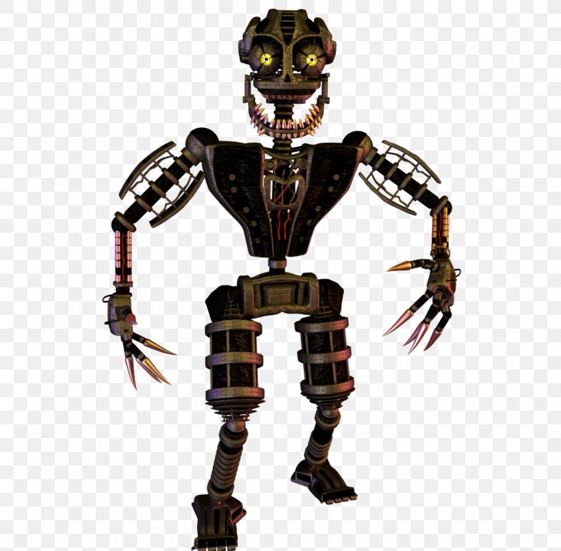 Five Nights At Freddy's 4 Five Nights At Freddy's 2 Five Nights At Freddy's 3 Endoskeleton Robot, PNG, 1099x1080px, Endoskeleton, Action Figure, Animatronics, Decapoda, Figurine Download Free