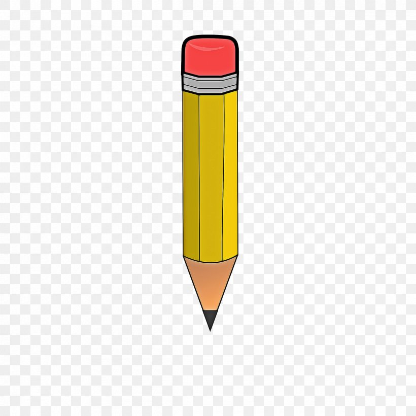 Yellow Pencil Office Supplies Writing Implement Pen, PNG, 2400x2400px, Yellow, Cone, Office Supplies, Pen, Pencil Download Free