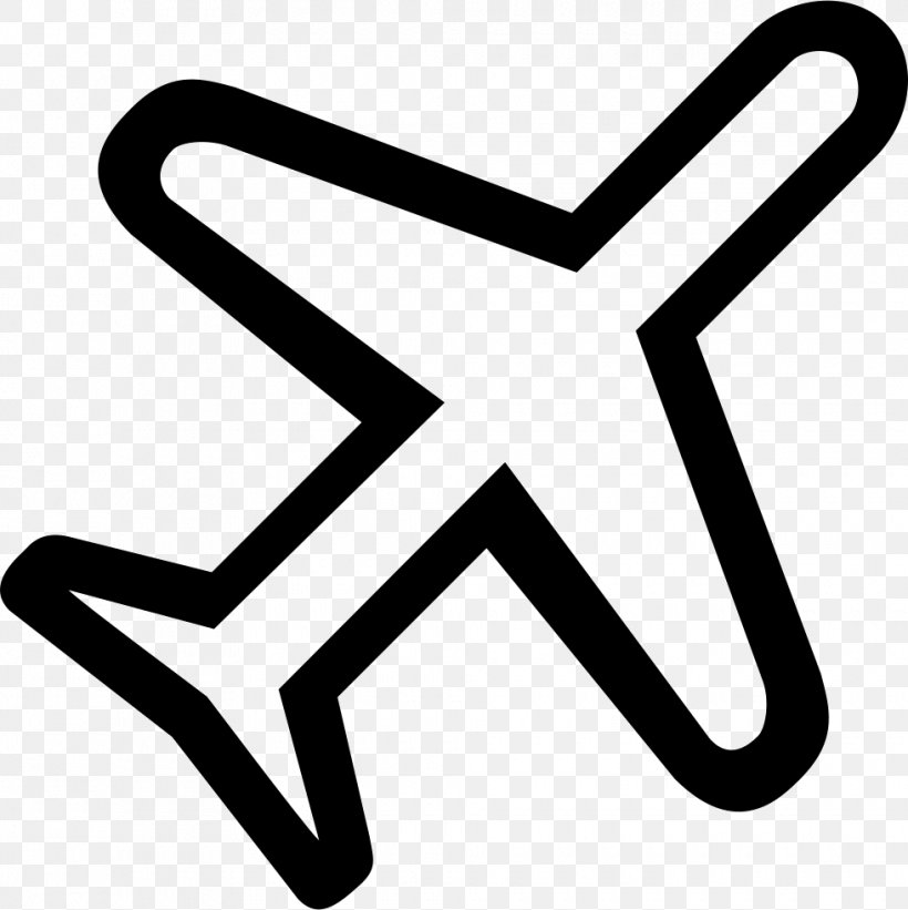 Airplane Symbol Clip Art, PNG, 980x982px, Airplane, Area, Aviation, Black And White, Company Download Free