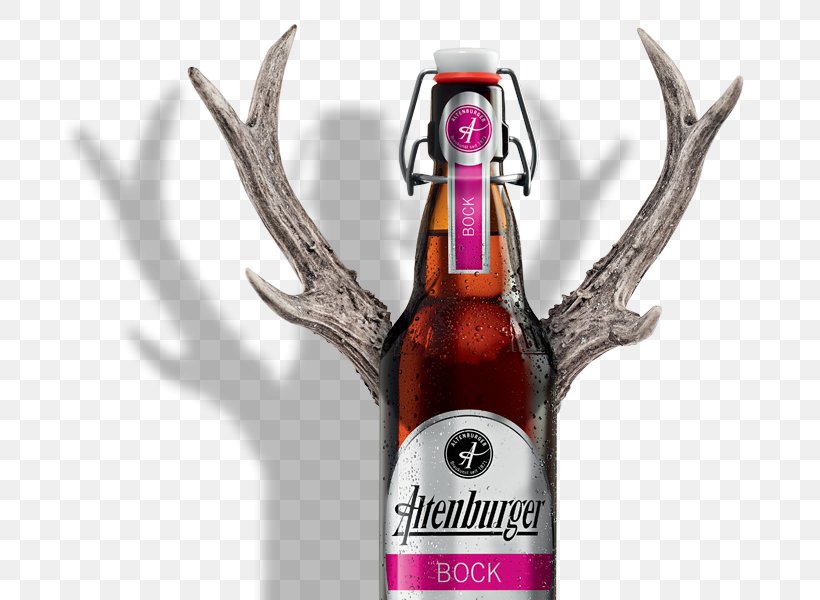 Beer Altenburger Premium Pilsner Bock, PNG, 700x600px, Beer, Altenburg, Antler, Beer Bottle, Bock Download Free