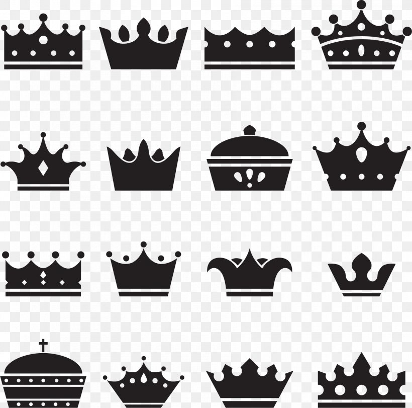 Crown Of Queen Elizabeth The Queen Mother Silhouette Illustration, PNG, 1790x1771px, Crown, Black And White, King, Monarch, Princess Download Free