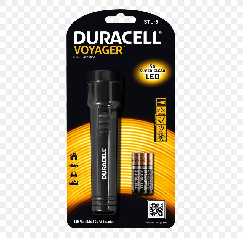 Flashlight Duracell Light-emitting Diode AAA Battery, PNG, 800x800px, Light, Aaa Battery, Bicycle Lighting, Duracell, Electric Battery Download Free