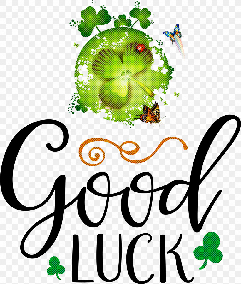 Good Luck Saint Patrick Patricks Day, PNG, 2546x2999px, Good Luck, Flower, Fruit, Green, Leaf Download Free