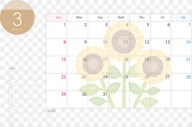 March 2020 Calendar March 2020 Printable Calendar 2020 Calendar, PNG, 3000x1982px, 2020 Calendar, March 2020 Calendar, Circle, Diagram, Line Download Free