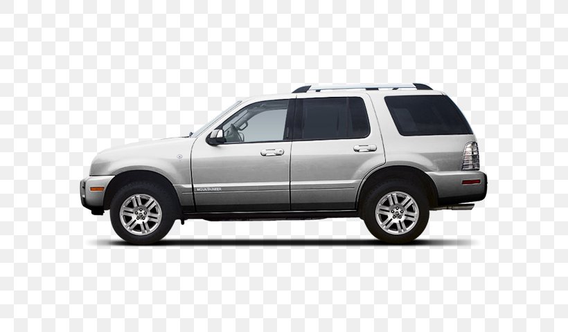 Mercury Mariner Ford Motor Company Sport Utility Vehicle 2008 Mercury Mountaineer, PNG, 640x480px, Mercury, Automotive Carrying Rack, Automotive Design, Automotive Exterior, Automotive Tire Download Free