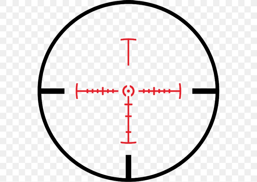 Reticle Telescopic Sight Clip Art, PNG, 580x581px, Reticle, Absehen, Area, Diagram, Firearm Download Free