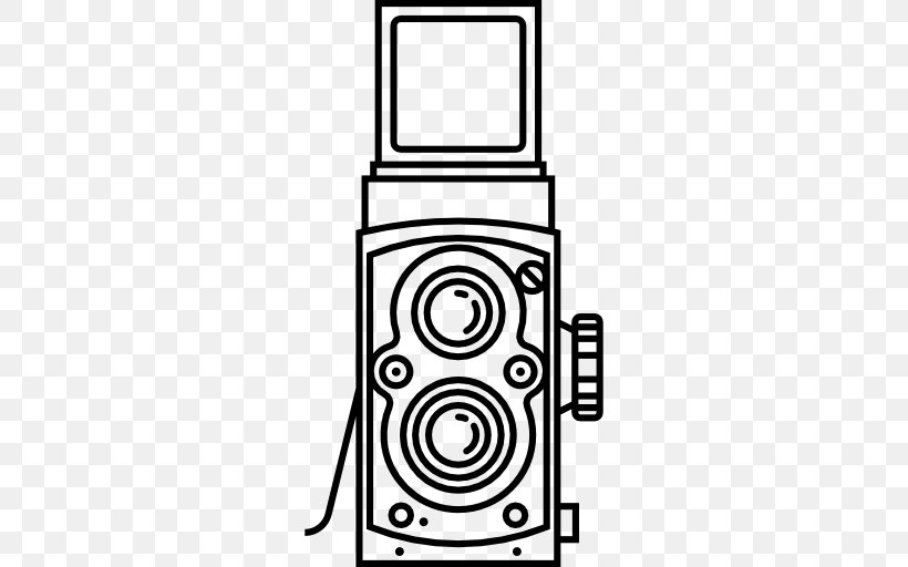 Rolleiflex Photography Camera, PNG, 512x512px, Rolleiflex, Black And White, Camera, Line Art, Monochrome Download Free