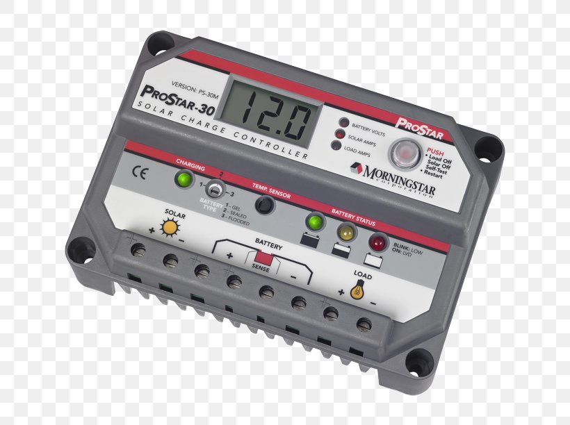 Battery Charge Controllers Maximum Power Point Tracking Solar Power Battery Charger Pulse-width Modulation, PNG, 720x612px, Battery Charge Controllers, Ampere, Battery Charger, Circuit Component, Electric Potential Difference Download Free