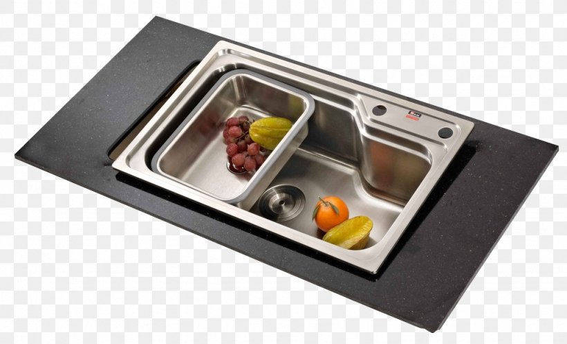 Kitchen Utensil Stainless Steel Sink Tableware, PNG, 1024x621px, Kitchen, Bucket, Food, Hardware, Kitchen Appliance Download Free