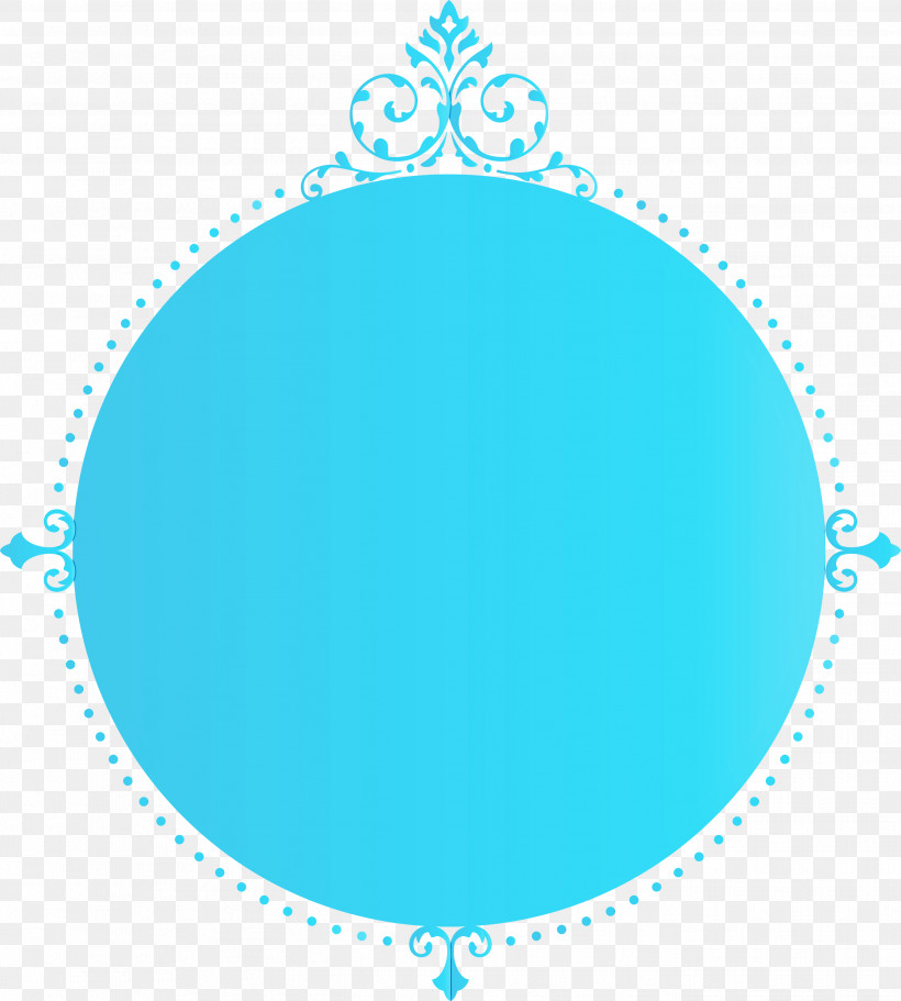 Aqua Turquoise Blue Teal Circle, PNG, 2699x2999px, Classic Frame, Aqua, Blue, Circle, Oval Download Free