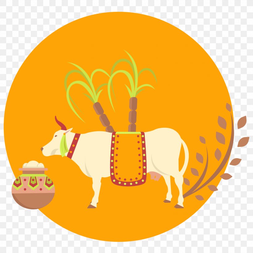 Thai Pongal Flat Design Euclidean Vector, PNG, 1500x1500px, Thai Pongal, Art, Cattle, Flat Design, Food Download Free