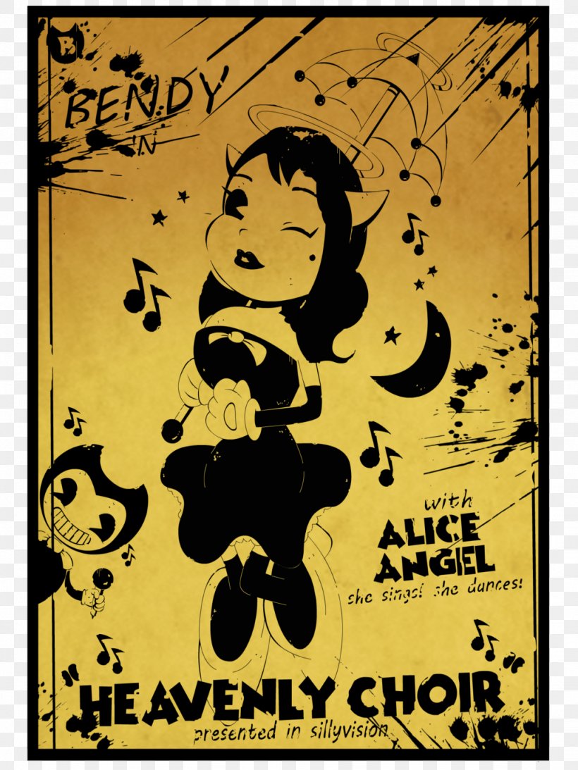 Bendy And The Ink Machine Fan Art Drawing Poster, PNG, 1024x1365px, Bendy And The Ink Machine, Art, Deviantart, Drawing, Fan Download Free