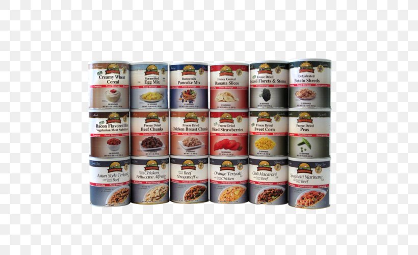 Camping Food Food Preservation Food Storage Meal, Ready-to-Eat, PNG, 500x500px, Camping Food, Augason Farms, Bread, Canning, Convenience Food Download Free