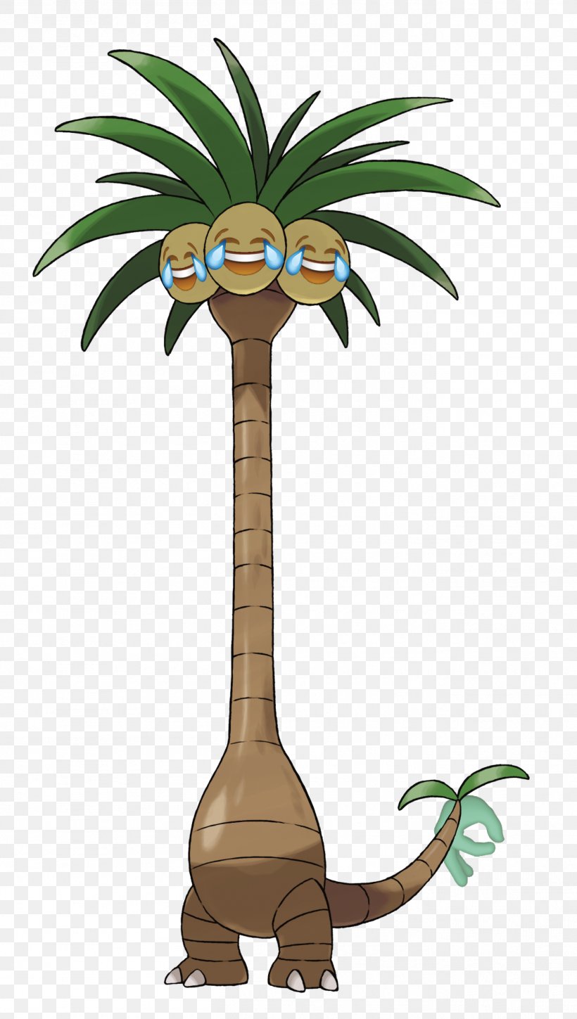 Pokémon Sun And Moon Pokémon Channel Exeggutor Game Freak, PNG, 1358x2400px, Exeggutor, Alola, Arecales, Cartoon, Celebi Download Free