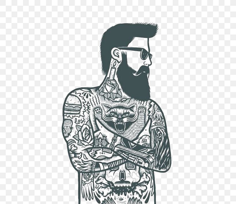 Tattoo Artist Sleeve Tattoo Tattoo Ink Tattoo Removal, PNG, 500x709px, Tattoo, Art, Beard, Black And White, Drawing Download Free